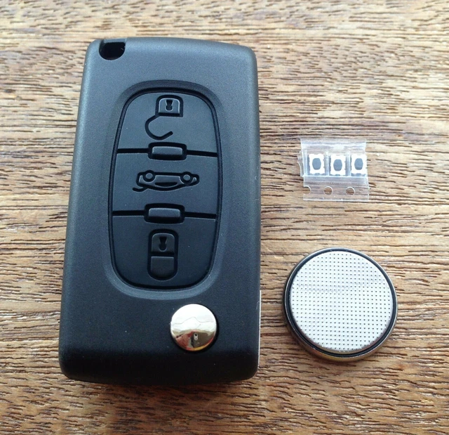 Llave De CITROEN C1, C2, C3, C4, C5, BERLINGO, XSARA, Carcasa, Mando, Plegable