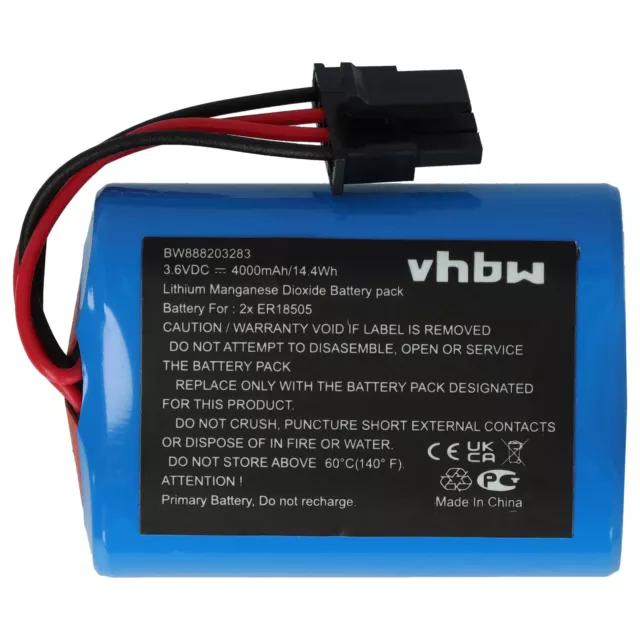 Pile pour Visonic PG8901BATT, PG8911BATT, SR 720 PG2, MCS-740 4000mAh 3,6V