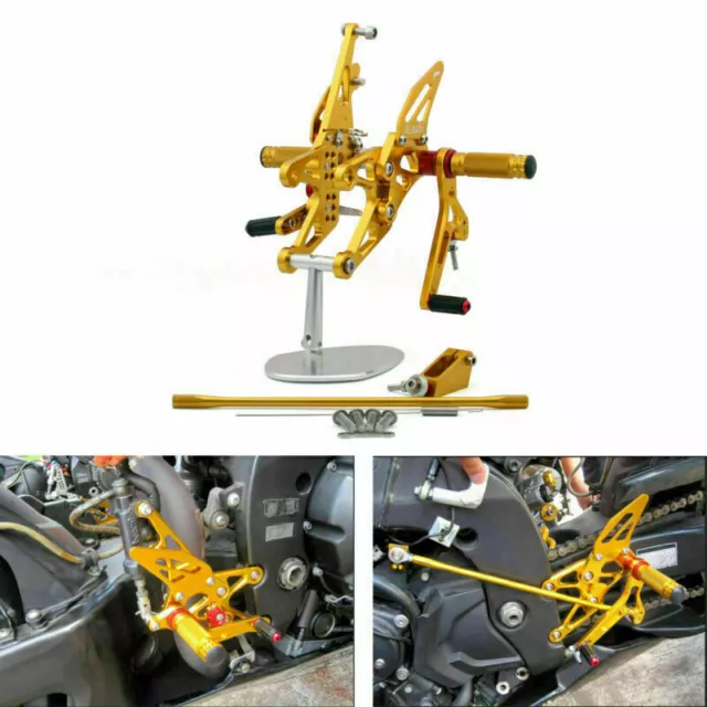 Poggiapiedi per Yamaha YZF 1000 R1 2007-2008 oro AH F2