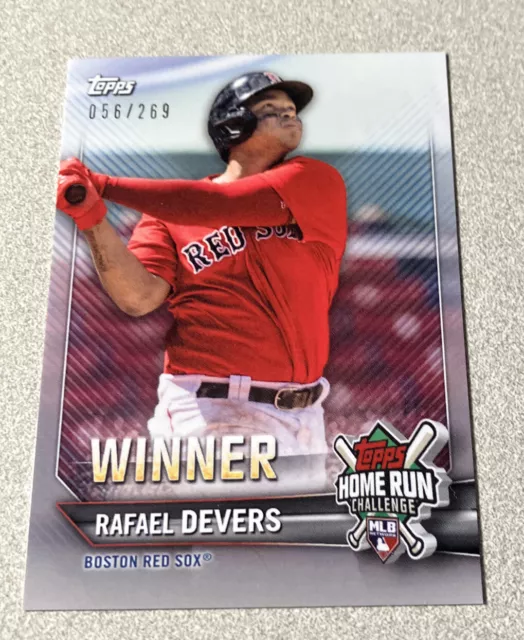 2021 TOPPS HOME Run Challenge gagnant mai HRW5 Rafael Devers Red Sox