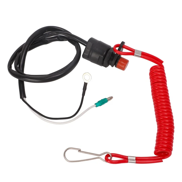 Outboard Engine Kill Switch ABS Waterproof Telescopic 75mm Marine Motor AU