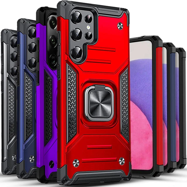 FOR SAMSUNG GALAXY S22 Ultra Plus Case , Rugged Cover + Tempered Glass