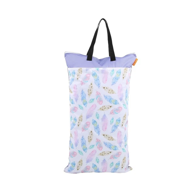 LYUMO Large Hanging Wet/Dry Cloth Diaper Bag Waterproof Baby Inserts Nappy La...