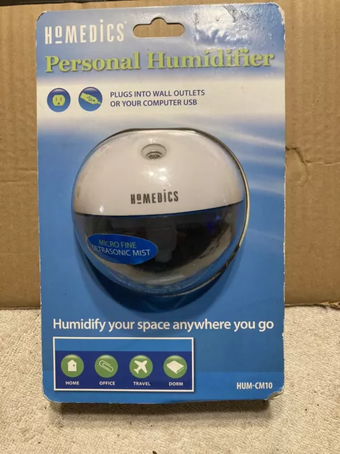 Homedics personal micro fine ultra sonic mist humidifier brand new.E