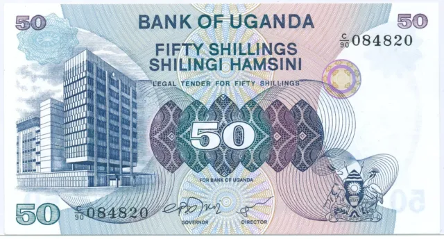 Uganda 50 Shillings ND(1979), P.13b_UNC
