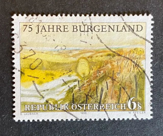 B642 Briefmarken Österreich 75 Jahre Burgenland gestempelt gelaufen 1 Marke