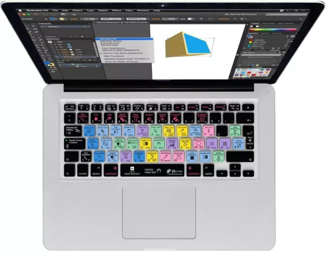 Tastatur-Abdeckung Shortcuts Hotkeys Skin für Adobe Illustrator MacBook Pro Air