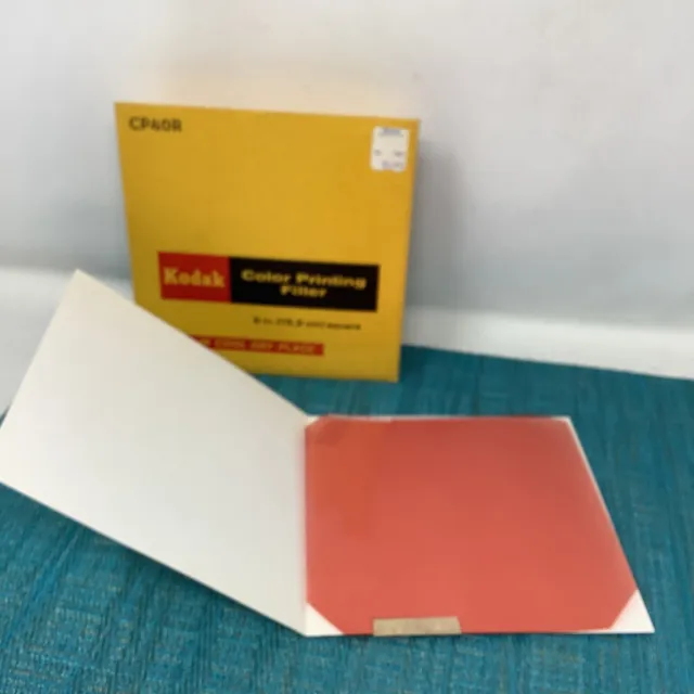 Filtro de impresión a color Kodak CP40R - ROJO ~ COMO NUEVO EN PAQUETE 6" cuadrado 15,2 cm b15