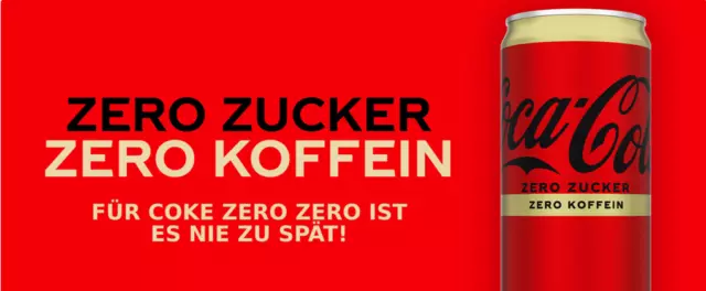 Coca Cola  Zero Zucker Zero Koffein  - Pure Coke Erfrischung 24 Dosen  je 0,33L