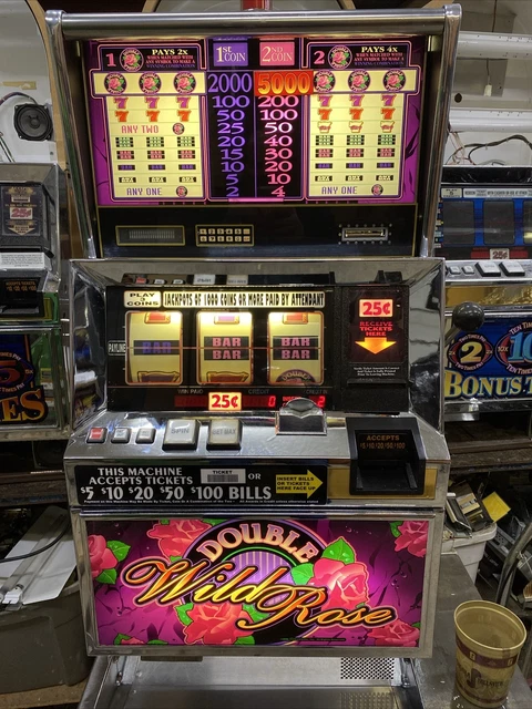 Bally 6000 Double Wild Rose Coin SLOT MACHINE Bally 6000 Double Wild Rose Coin SLOT MACHINE