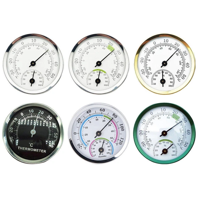 Indoor Analog Thermometer Hygrometer Mini Humidity Meter Gauge Temperature Room