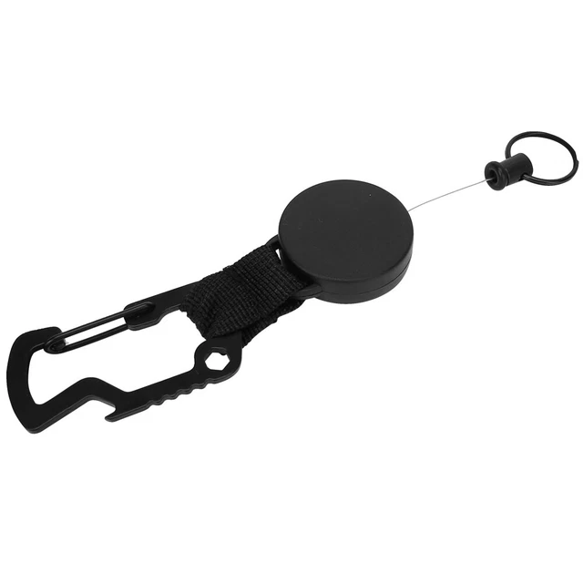 Retractable Key Ring Stainless Steel Key Chain Bottle Opener Hex Wrench