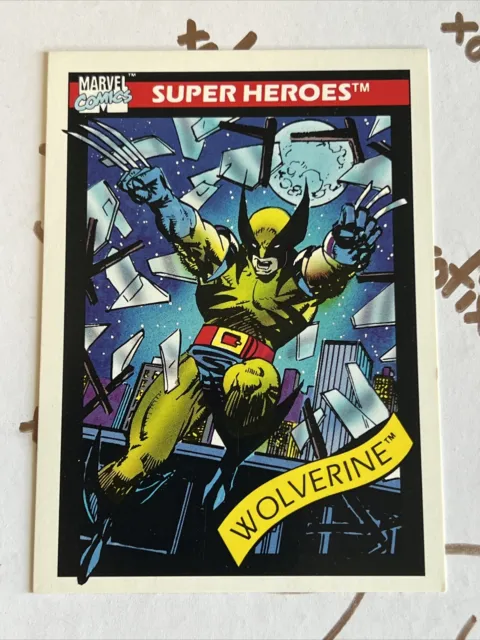 1990 Impel Marvel Universe Series 1 Super Heroes Wolverine Card #23 NM/M