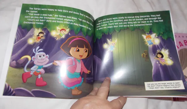 Girls bundle of 3 books.Princess Sparkle HB, I'm a big Sister HB & Dora PB, XMAS 9