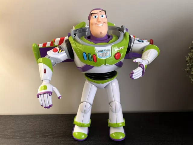 Buzz Lightyear ThinkWay 12" Action Figure Toy Story Talking Space Wings Pop Out