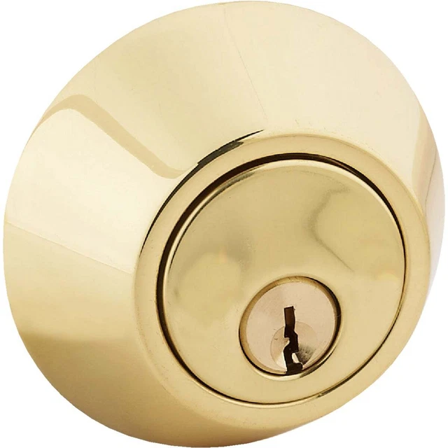 Steel Pro Polished Brass Double Cylinder Deadbolt DB972 Steel Pro DB972