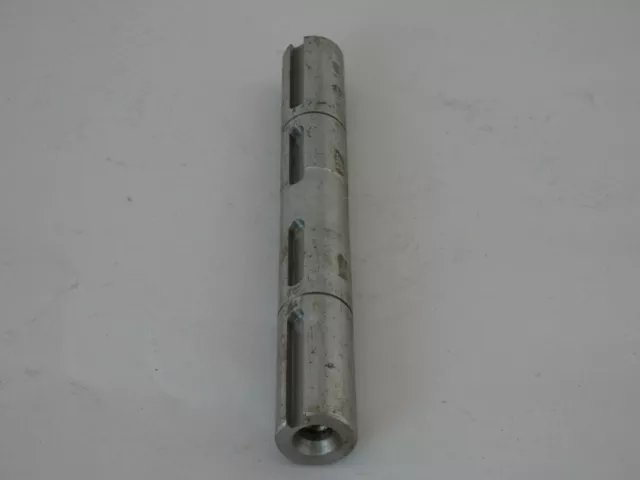 Drive Shaft 1" OD x 7-3/4" x 1/4" Keyway, 3/8" 16 Thread Tapped Ends, Steel -...