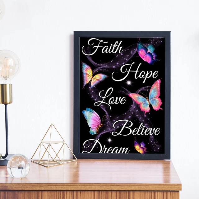 Kunst und Skulpturen Schmetterling Dekor der Wand Full Drill Diamond Painting