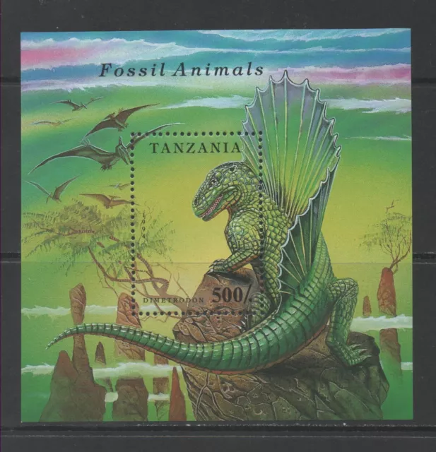 Thematic Stamps Animals - TANZANIA 1994 FOSSIL ANIMALS MS1806 mint