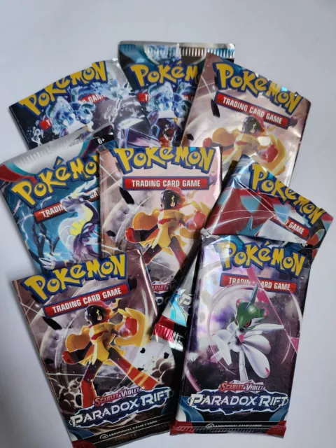 Paradox Rift Pokemon card Bundle X 8 Blister / Booster Packs. Holos / Rares S&V