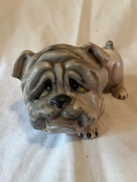 Whimsical Bulldog Statue (859)