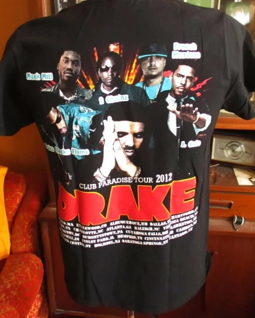 Drake Club Paradise Tour Shirt 2012 Kendrick Lamar ASAP Rocky S Rap Hip Hop Drake Club Paradise Tour Shirt 2012 Kendrick Lamar ASAP Rocky S Rap Hip Hop
