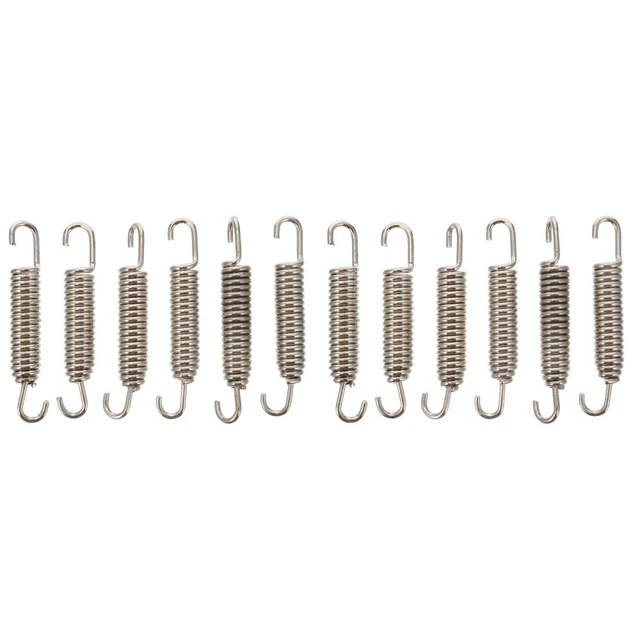 12 Pcs Spring Motorcycle Exhaust Pipe Tension Motorbike Silencer
