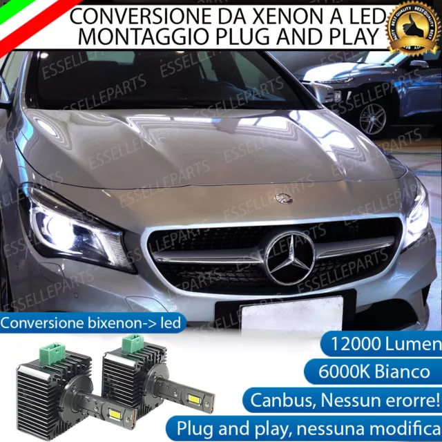 Coppia Lampade D3S Led Da Xenon A Led 6000K Per Mercedes Cla X117 12000 Lumen