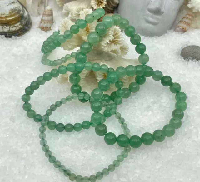 Bracelet élastique Aventurine pierre Naturelle Perle ronde 4-6-8mm Lithotherapie