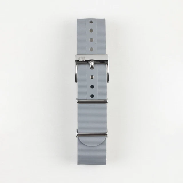 BONETTO CINTURINI 328 Premium Rubber One Piece Watch Strap in LIGHT GREY 45.00 PicClick UK