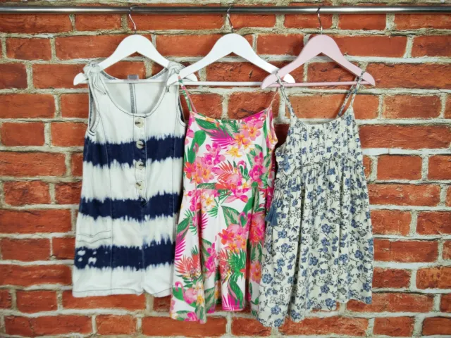 Girls Bundle Age 5-6 Years Next Bluezoo Sleeveless Dress Set Denim Floral 116Cm