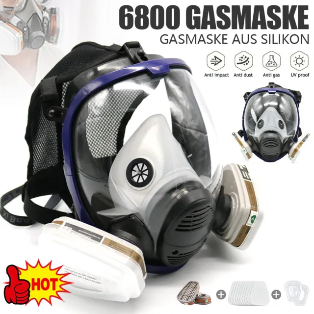 7 in 1 Suit Painting Spray Same For 6800 Gas Mask Full Face Facepiece Respirator