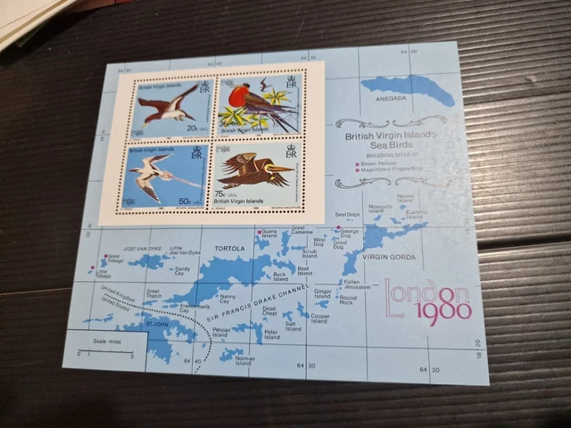 British Virgin Islands 1980 Sg Ms443W Wmk Crown To Left Of Ca London 80 Mnh