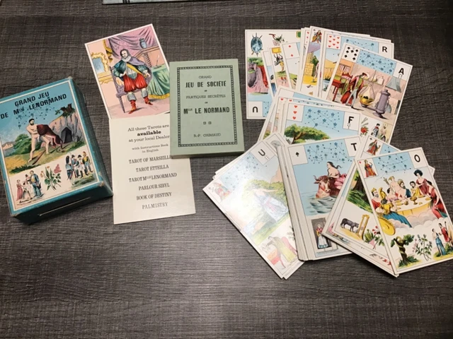 Ancien Grand Jeu De Mlle Lenormand – BP Grimaud – Tarot Divinatoire Fin XIXème