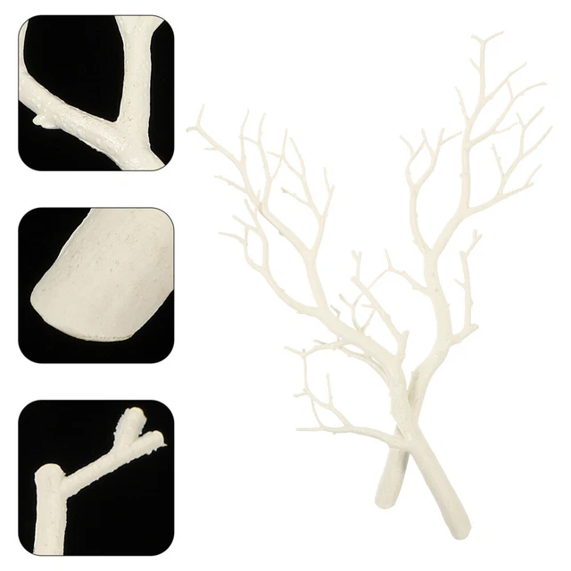Albero Decorativo Artificiale 75 Cm Bianco - Ramo Per Decorazioni Tavolo, Matrimoni, Natale, Pasqua, Halloween