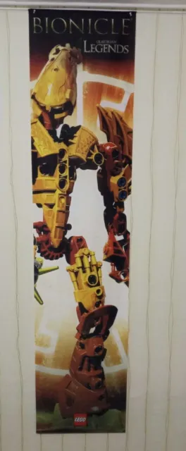 Vintage Lego Bionicle Store Display Original Banner 195 cm x 45 cm