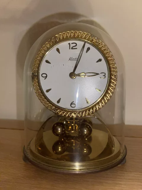 Kiening & Obergfell Kundo day clock Anniversary Small Glass Dome Needs Torsion