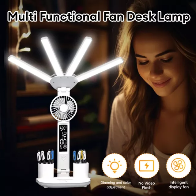 LED Desk Lamp Dimmable USB Charging Port Reading Light Adjustable Touch Control