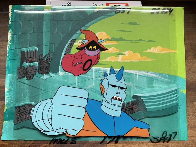 Orko MOTU Masters of the universe animation cel Original Hand Painted Background