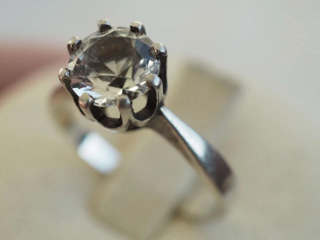 Bague Or Argent 18 Carats Antique Vintage Sertie De Diamants￼ 19 Eme Siecle