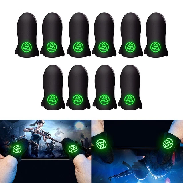 Gants De Jeu Pour Manette De Jeu Mobile, Matériau En Fibre Nano-Argent Toucher Haute Sensibilité Anti-Sueur Gants Respirants Sans Couture Pour Jeux Sur Téléphone