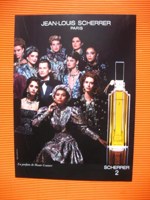 Publicite De Presse Jean- Louis Scherrer 2 Parfum Haute Couture Ad 1986