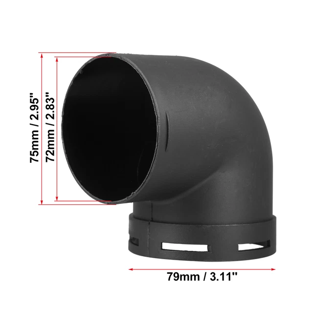 75MM AIR HEATER Duct Air Ducting Connector Straight Air Heater Duct