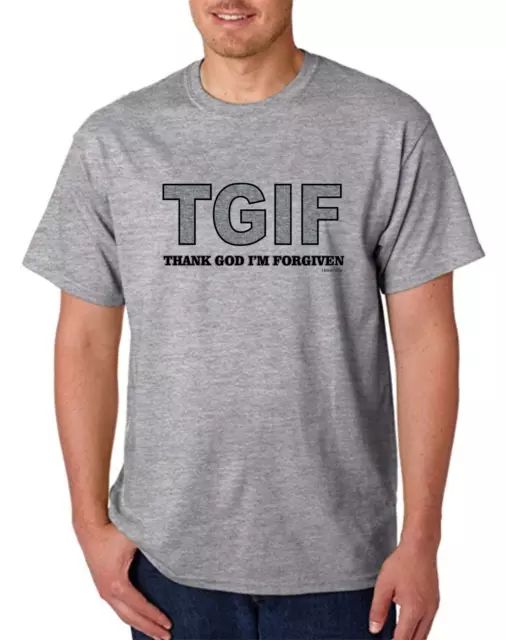 TGIF Thank God I'm Forgiven Christian HoneVille Unisex T-shirt Youth Adult