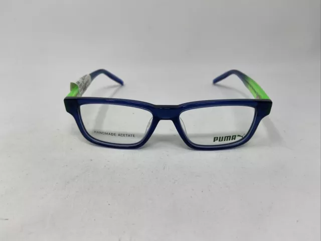Puma Pj0046 003 Blue Green Kids 48/14/140 Flex Hinge Eyeglasses :B81