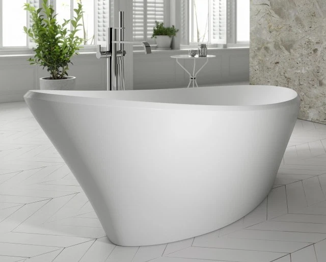 BRITISH BATHS CARLETON Matt Finish Stone Resin Freestanding Bath