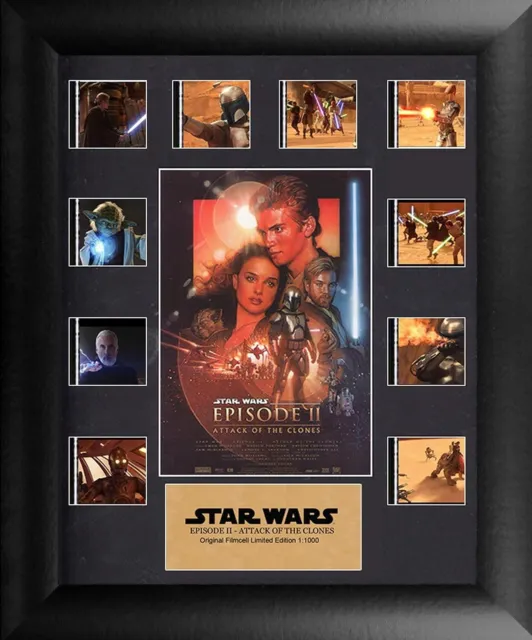 Genuine Film Cell USFC2307 Star Wars Attack Of The Clones Mini Montage Framed
