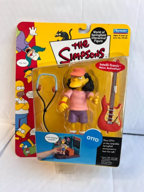 Brandneu In Verpackung Playmates Interactive Die Simpsons Serie 3 Otto Mann Actionfigur Wos