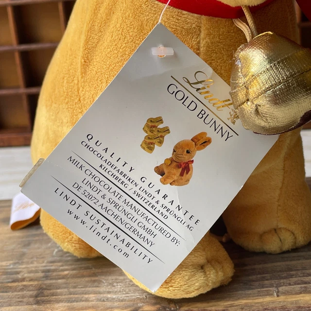 Comparrtment LINDT GOLD BUNNY Plush Soft Toy Zip Compartment 2014 NO Chocolates 10 ...