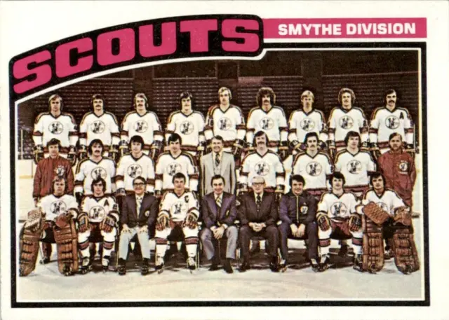 1976 Topps #138 Kansas City Scouts Team Checklist EX-MT